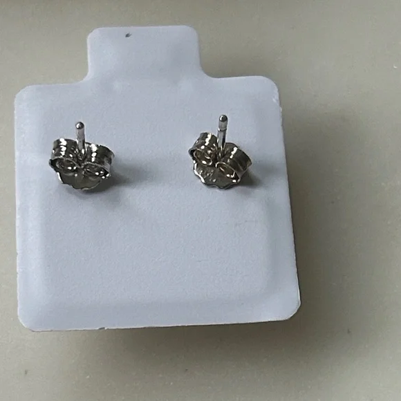 Sterling‎ Silver Blue tanzanite halo Stud Earrings